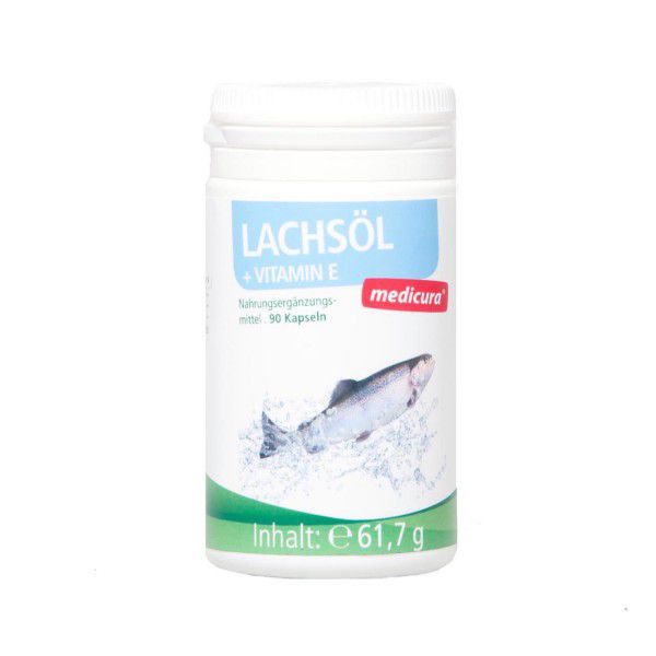 Lachsöl + Vitamin E - 90 Kapseln