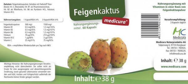 Feigenkaktus - 60 Kapseln