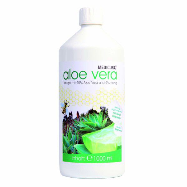 Aloe Vera Frischpflanzensaft mit Honig - 1000 ml PET-Flasche