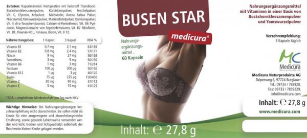 Busen Star - 60 Kapseln