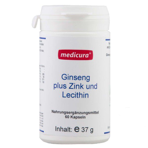 Ginseng + Zink + Lecithin - 60 Kapseln