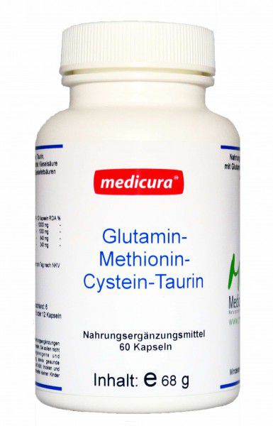 Glutamin - Methionin - Cystein - Taurin - 60 Kapseln